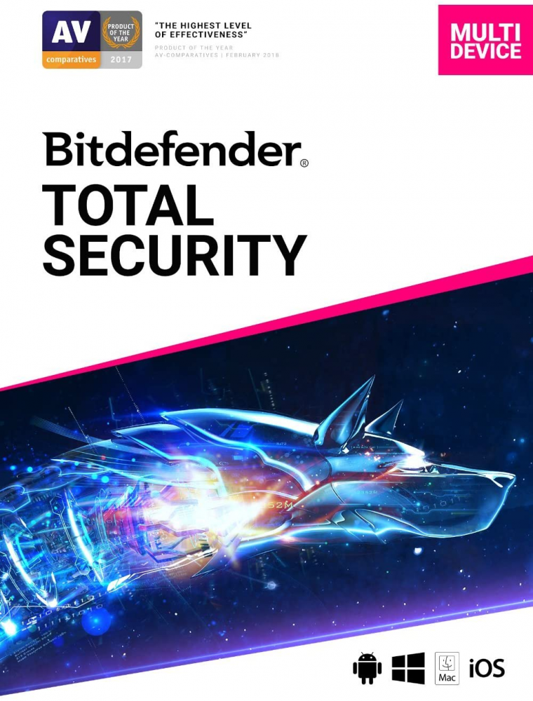 Bitdefender Total Security 3 Postes 1 An